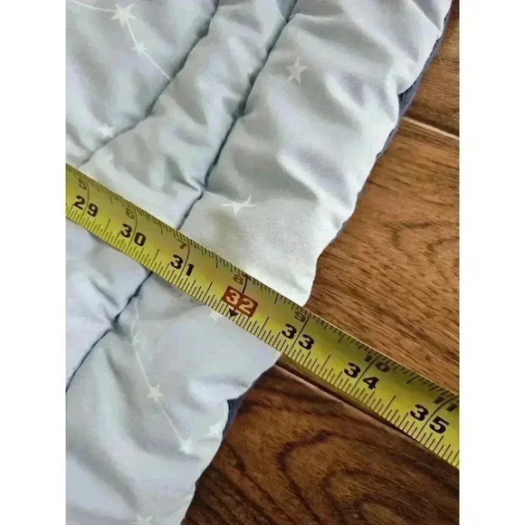 Lambs & Ivy Sierra Sky Blue/Gray Woodland Forest Nursey Baby Crib Blanket Quilt - Picture 8 of 9